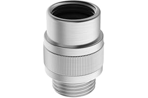 ChuangTim Shower Head Shut Off Valve G1/2'' Shower Flow Control Valve Brass Shut Off Valve for Handheld, Shower Arm or Bidet Sprayer(Brushed Nickel)