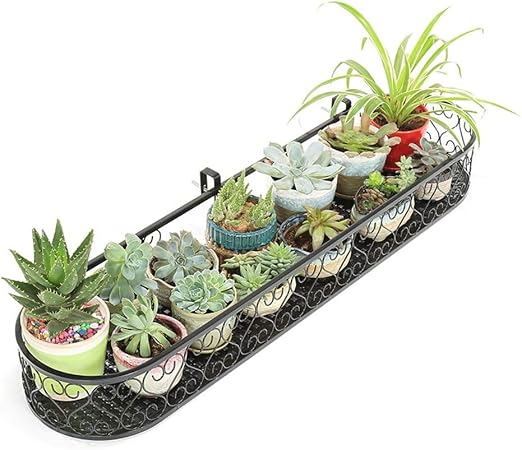 Jardinería Balcón Tiesto Suspensión Hierro Forjado Flor Valla ...