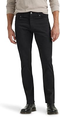 , Harren - Jeans, Extreme Motion Straight Taper Jean, Black