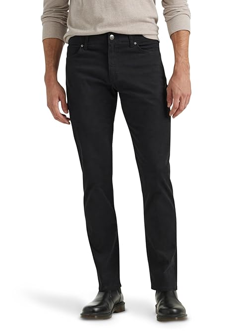 Lee Men's Extreme Motion Straight Taper Jean Black 28W x 30L