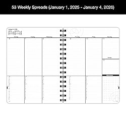 Dated Minimalist DayPlanner - 12 Monthly Calendar