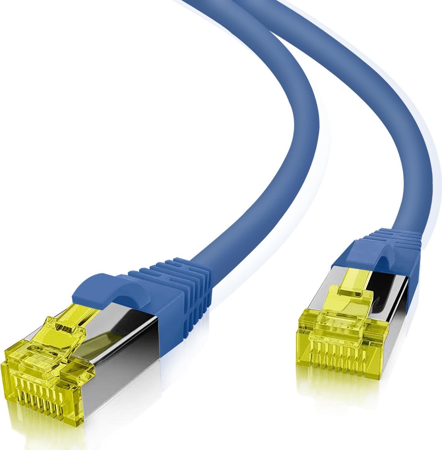 Helos Ultra Flex Patch Cable S/FTP Cat 6a TPE Blue 30.0 m