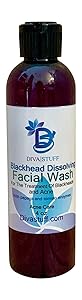 Blackhead Dissolving Face Wash, With Papaya Enzymes, Honey and A Lemon Cooling Peptide - Made in the USA with Safe Ingredients- By Diva Stuff, 4 oz