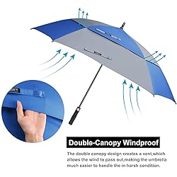 G4Free Extra Large Golf Umbrella 62/68 inch Vented