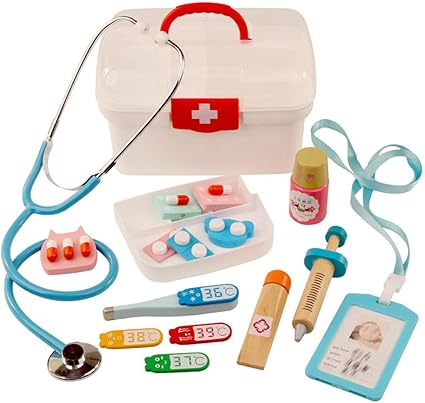 Zhengowen To Kinderarzte Kit Kinderarzt Kit 13 Stuck Kinder Aus Holz Kunststoff Box Zahnarzt Krankenschwester Anzug Spielzeug Set Kinder Rollenspiele Zahnarzt Farbe Red Size One Size Amazon De Kuche Haushalt