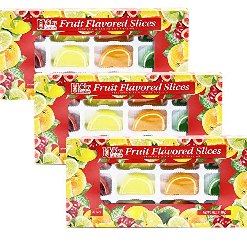 Jelly Fruit Slices, Gummy Candy fruit Flavored Slices, Kosher for