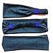 Headbands with Button for Nurse Doctors Mask Ear Saver Bands Relieving Pressure from Ears Set of 2 (Black)