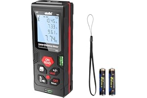 Laser Measure - atolla 328Ft Digital Laser Measurement Tool with Mute Function, 2 Bubble Levels, LCD Backlit, Pythagorean Mod