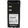 GoodQbuy 1500mAh NI-MH Replacement Battery for Motorola Radio HT750 HT1250 GP320 GP328 GP338 HNN9008 HNN9008A HNN9008AR HNN9008H HNN9009 HNN9012 + Belt Clip
