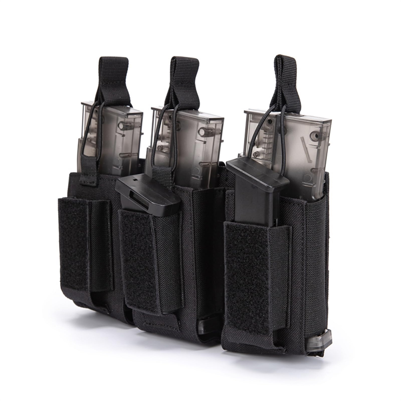 Tactical Mag Pouch for Rifle Laser Cutting Molle Rifle Mag Pouch Triple Mag Pouch Open Top Mag Pouch for Rifle Magazine Holster for Tactical Bag Accessories Holder