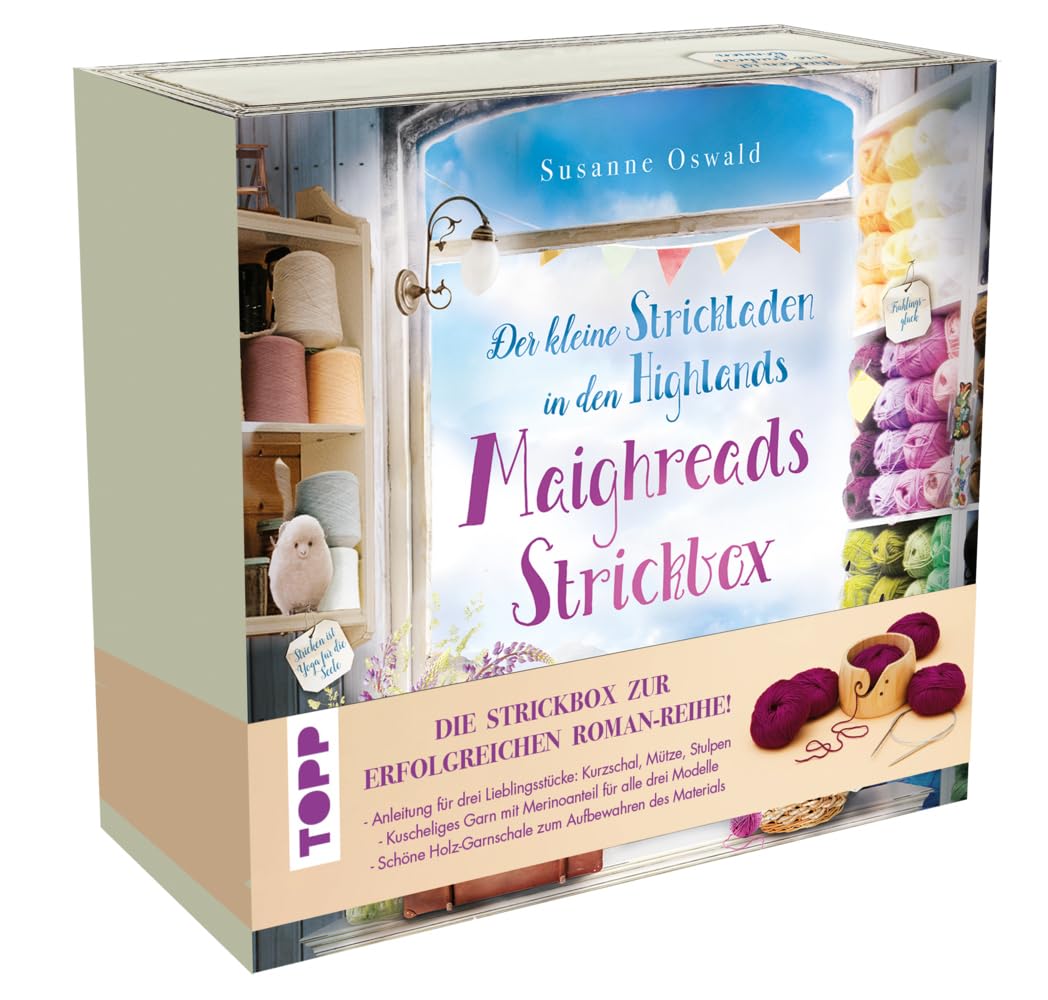 The Little Knitting Shop in the Highlands. Maighreads Wonderful Knitting Box. Instructions and Material for 3 Models: 250g Yarn (67% Polyacrylic; 33% ... Instructions for Short Scarf, Hat and Leg