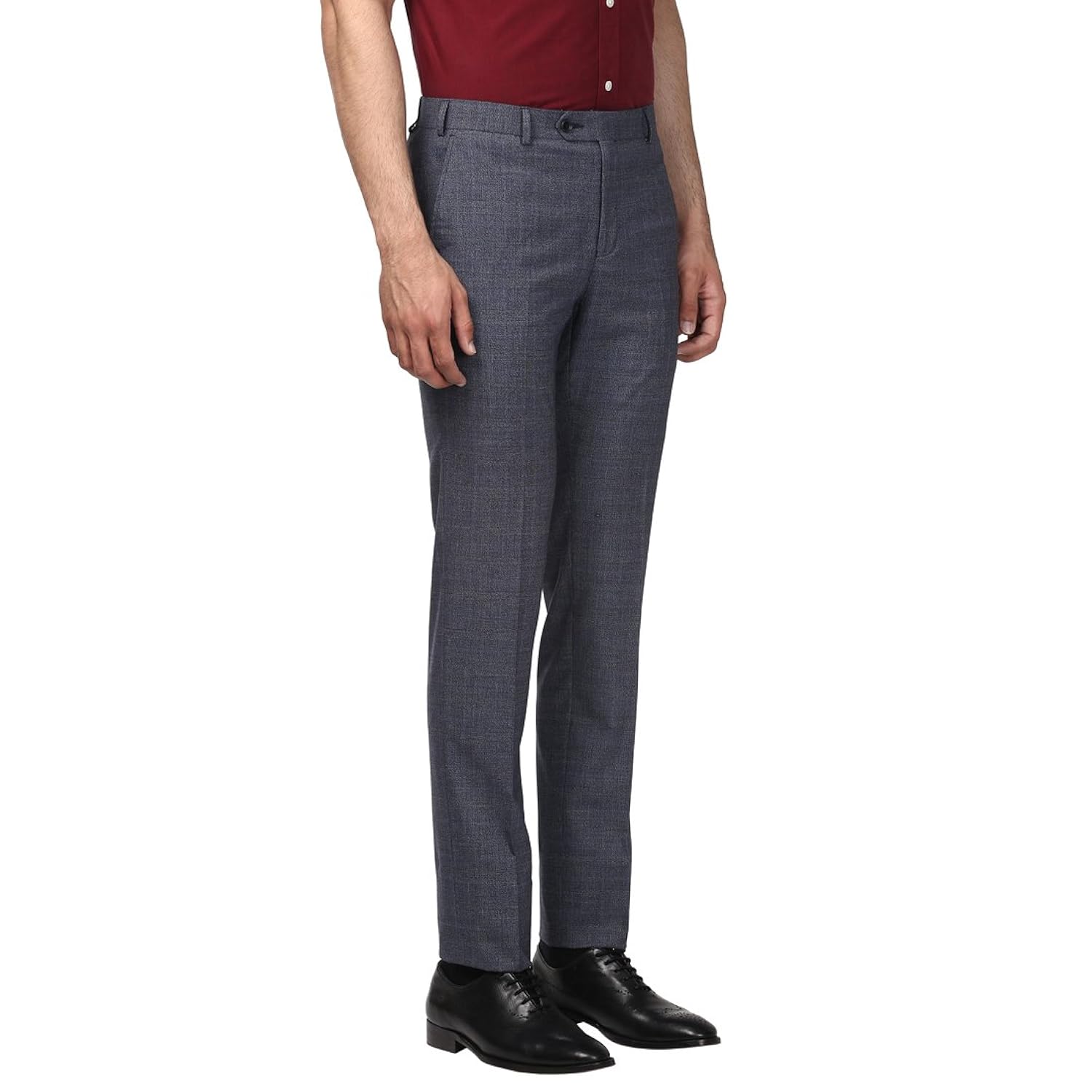 raymond men's slim fit formal trousers