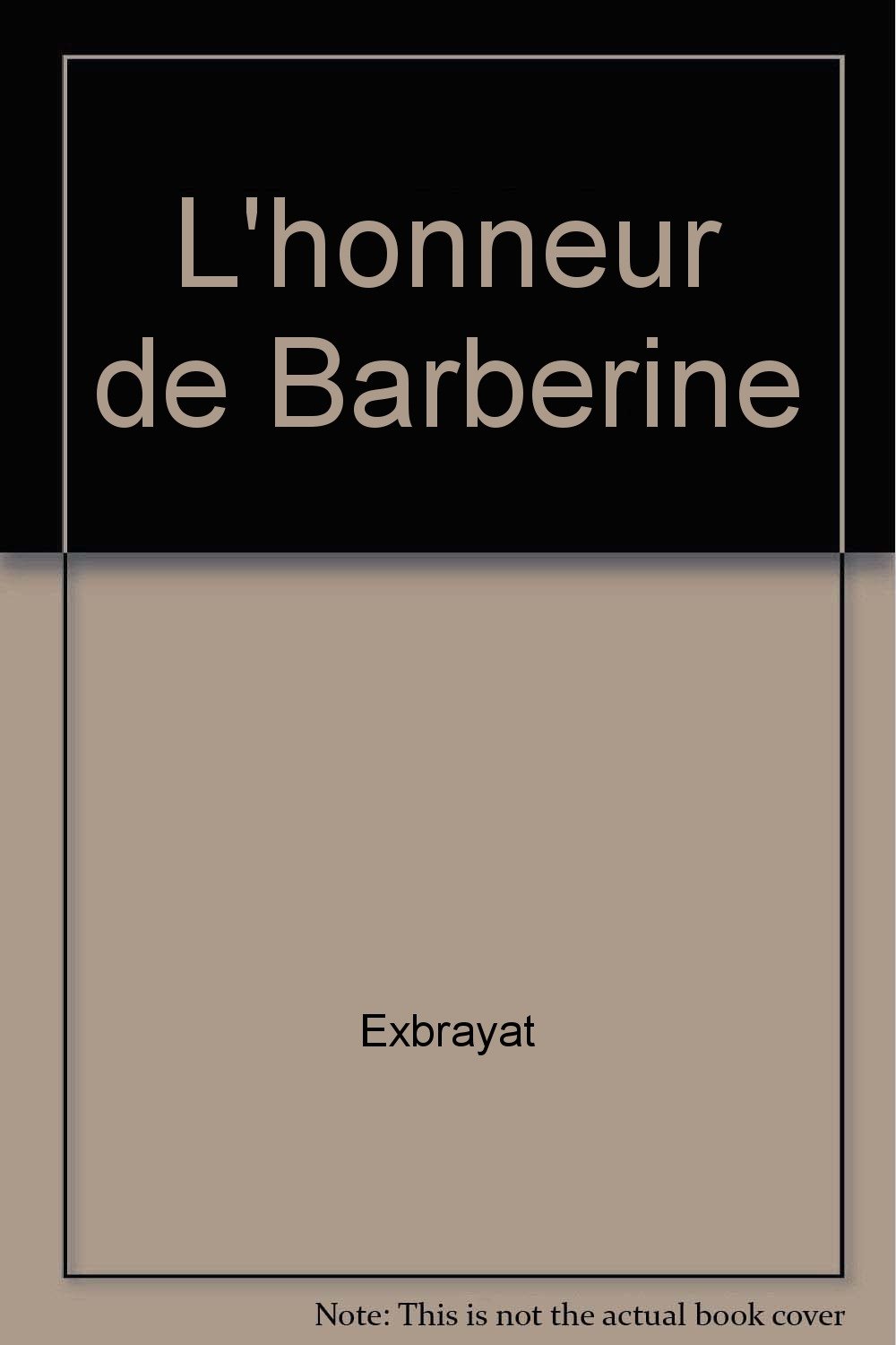 lhonneur de barberine
