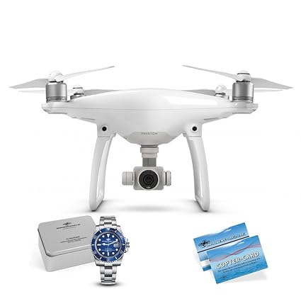 DJI Phantom 4 Basic mit 4K Kamera + Fluguhr Flymariner 3-Achs Gimbal 12MP Anti-Kollisions-System