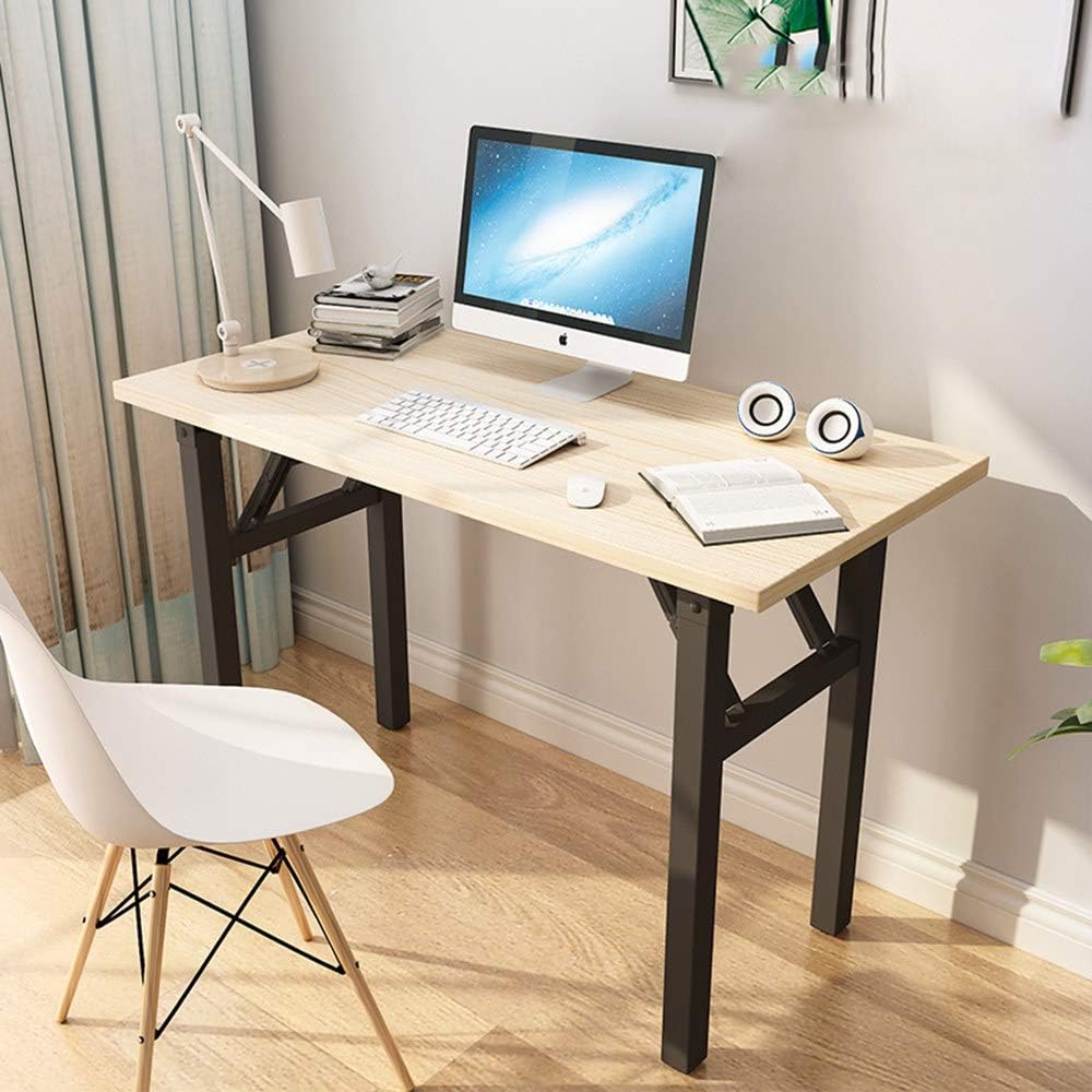 Table Computer desk, foldable, desk, small for home(C, 80cm x 60cm