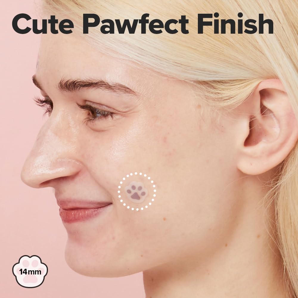 I DEW CARE Hydrocolloid Acne Pimple Patch - Timeout Blemish Happy Paws | Cute Patches, Facial Stickers, Absorbing with Tea Tree Leaf Oil, Trouble Treatment for Face, 36 Count