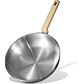 CAROTE 10" Stainless Steel Frying Pan, Non-Toxic Fry Pan Egg Pan Omelet Pan,Fast & Even Heat, Induction, Ceramic and Gas Cooktops Compatible