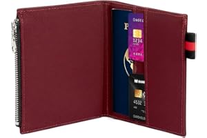 WANDERINGS Zipper Case Card Sleeve Holder Travelers Journal Accessory for Refillable Travel Journals - Pocket/Passport Size - 3.5" x 5" - Durable 100% Cotton Fabric Planner Accessories