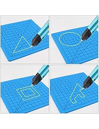 Yuntech   Recambios de filamentos para bolígrafos 3D (0.069 in, PLA 3D, 24 colores diferentes, 384 pies en total, e impresión 3D, alfombrilla de diseño de silicona con plantilla básica para dibujo e impresión 3D)