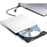 Haiway External DVD Drive, USB 3.0 Type-C CD Burner Portable CD DVD +/-RW Optical Drive Slim CD DVD ROM Rewriter CD/DVD Playe