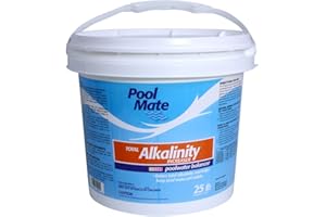 Pool Mate 25-Pounds Premium Alkalinity Increaser for Swimming Pools, 100% Sodium Bicarbonate, Made in USA