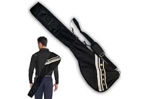 BRAMASOLE Golf Sunday Bag for Golf Clubs Carry Bags Black Lightweight Waterproof for Men Women, Portable Pencil Bag for Driving Range and Course Golf Travel Bag