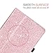 DUEDUE for Samsung Galaxy Tab E 9.6 Case, Sparkly Glitter Slim Faux Leather Folio Stand Full Protective Cover for Galaxy Tab E Wi-Fi/Tab E Nook 9.6 Inch Tablet SM-T560/T561/T565/T567V,Rose Gold