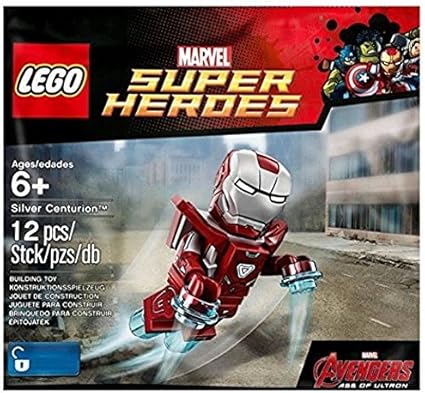 silver iron man lego
