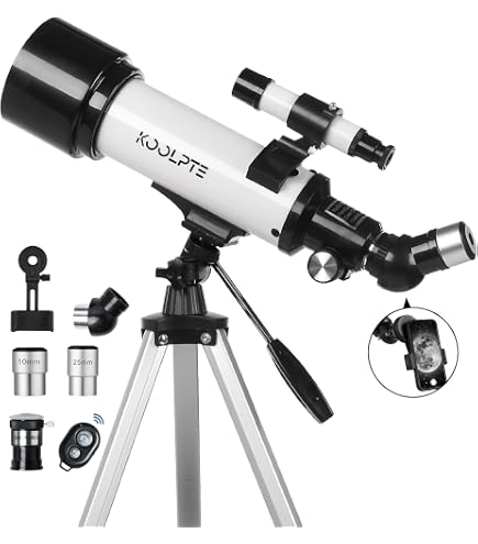 BORWOLF Telescope HD 400/70mm Telescope For Adults Refractor Astronomy