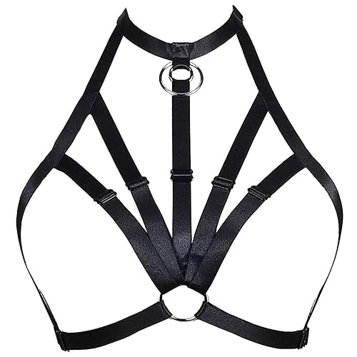 Glow Black Light Harness Open Shelf Bra & Cage Thong (pasties Not Included) Neon Lemon L-xl