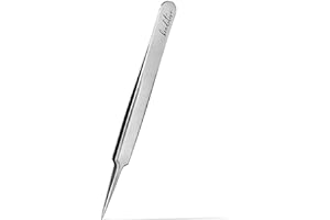 Beaditive High Precision Needle Nose Tweezers - 4.7" Craft Tweezers for Sewing, Beading, Quilling & DIY Crafts - Non-Serrated