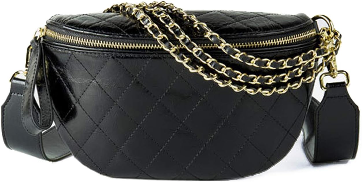 gold chain fanny pack