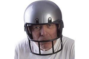 HMS Men's Football Helmet, Silver, One Size