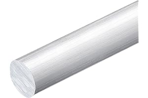 uxcell 1Pcs 1"(25mm) Dia Round Aluminum Rod, 16"(405mm) Long 6061 Aluminum Round Rod Solid Lathe Bar Stock for Industry Const
