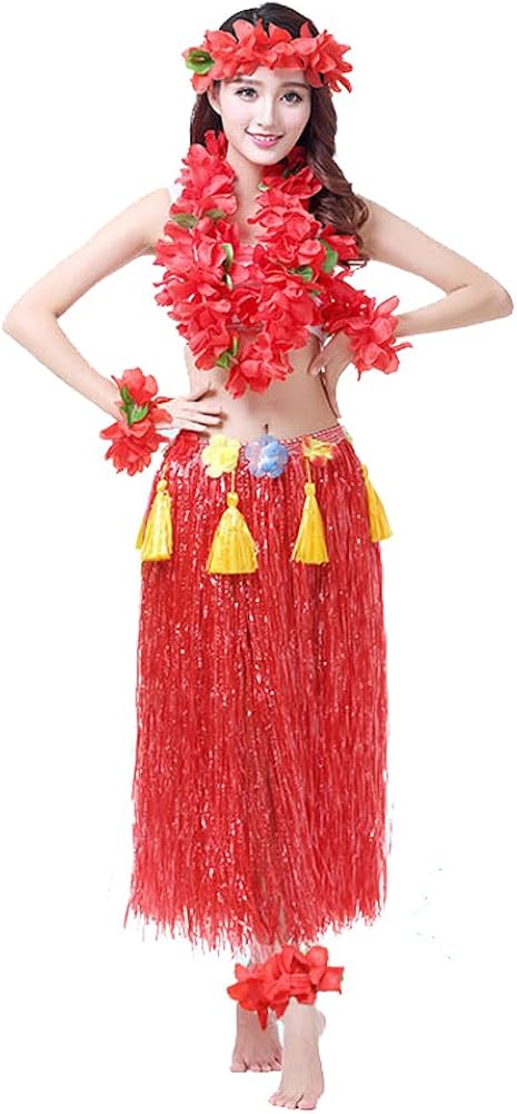 2019 Women Sexy Hawaiian Hula Girl Grass Leaf Skirt Fancy Costume Sexy Short Mini Skirt Dance 