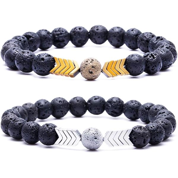 Pulsera De Piedra Volcánica Para Hombre Y Mujer - Difusor De Aromaterapia, Ideal Para Meditación Y Yoga