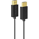 Nanosecond Extreme Slim 2.6' HDMI Cable - World's Thinnest and Most Flexible HDMI Cable. (2.6 Ft / 0.8m) High-Speed Supports 