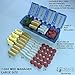 4Thought Large Pill Organizer, 7 Day Med Manager, Durable Pill Organizer, Moisture-Proof Pill Planner