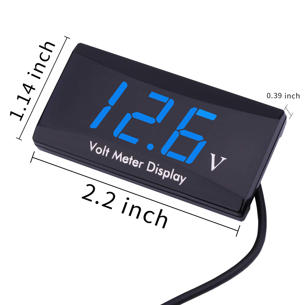 DC 12V Car Digital Voltmeter Gauge AIMILAR LED Display