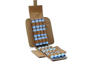 Viriber Equipment Mobile Tactical Shotgun Shell Bag MOLLE Tactical 25 Rounds Shotshell Pouch Holder Compact Foldable Shotgun 