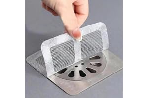 50Pcs Disposable Shower Drain Cover Hair Catcher, Floor Drain Sticker, Suit Sewer Filter Screen, Bathroom, Bathtub, Kitchen, 