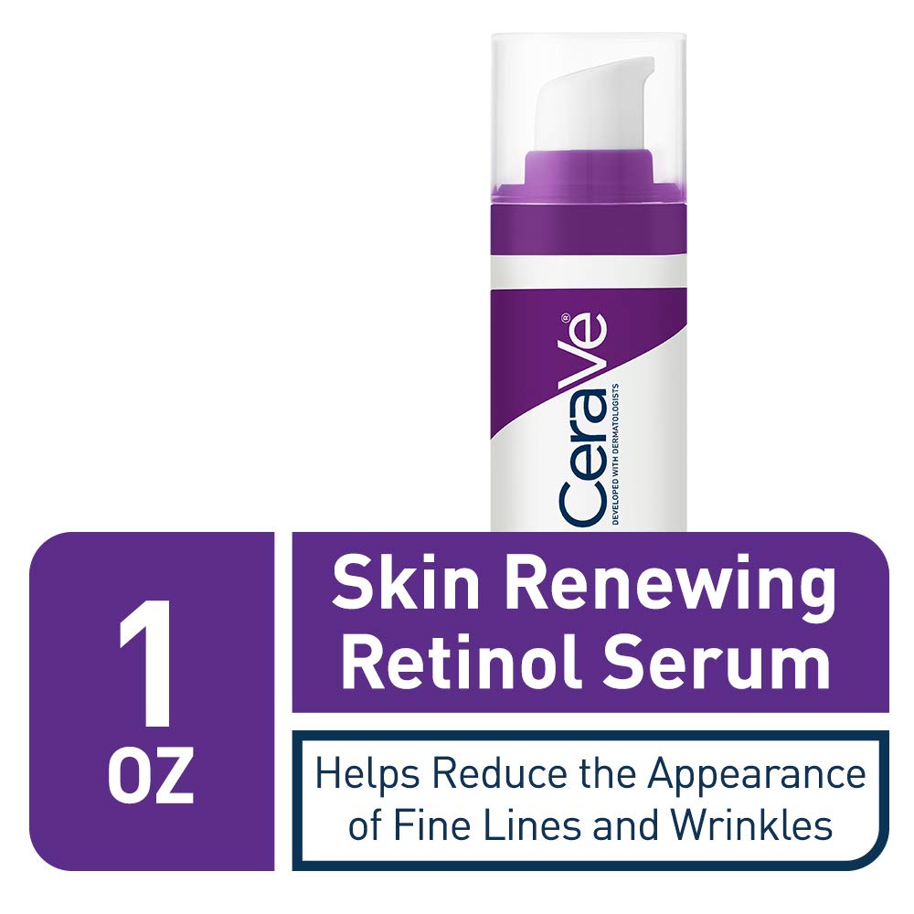 CeraVe Anti Aging Retinol Serum | 1 Ounce | Cream Serum for Smoothing Fine Lines and Skin Brightening | Fragrance Free: Beauty