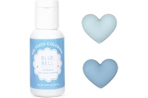 MILOVIN Oil Based Food Coloring for Chocolate, 20ml Edible Blue Bell Oil Based Food Coloring Gel for Cake Decorating, Sugar, Candy Melts, Baking, Cookies, Icing Frosting, Meringues, Cream- 0.7 Fl. Oz(Blue Bell)