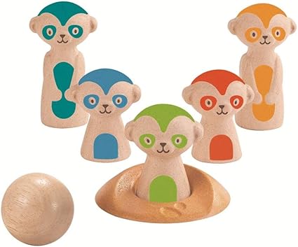 plan toys monkey bowling