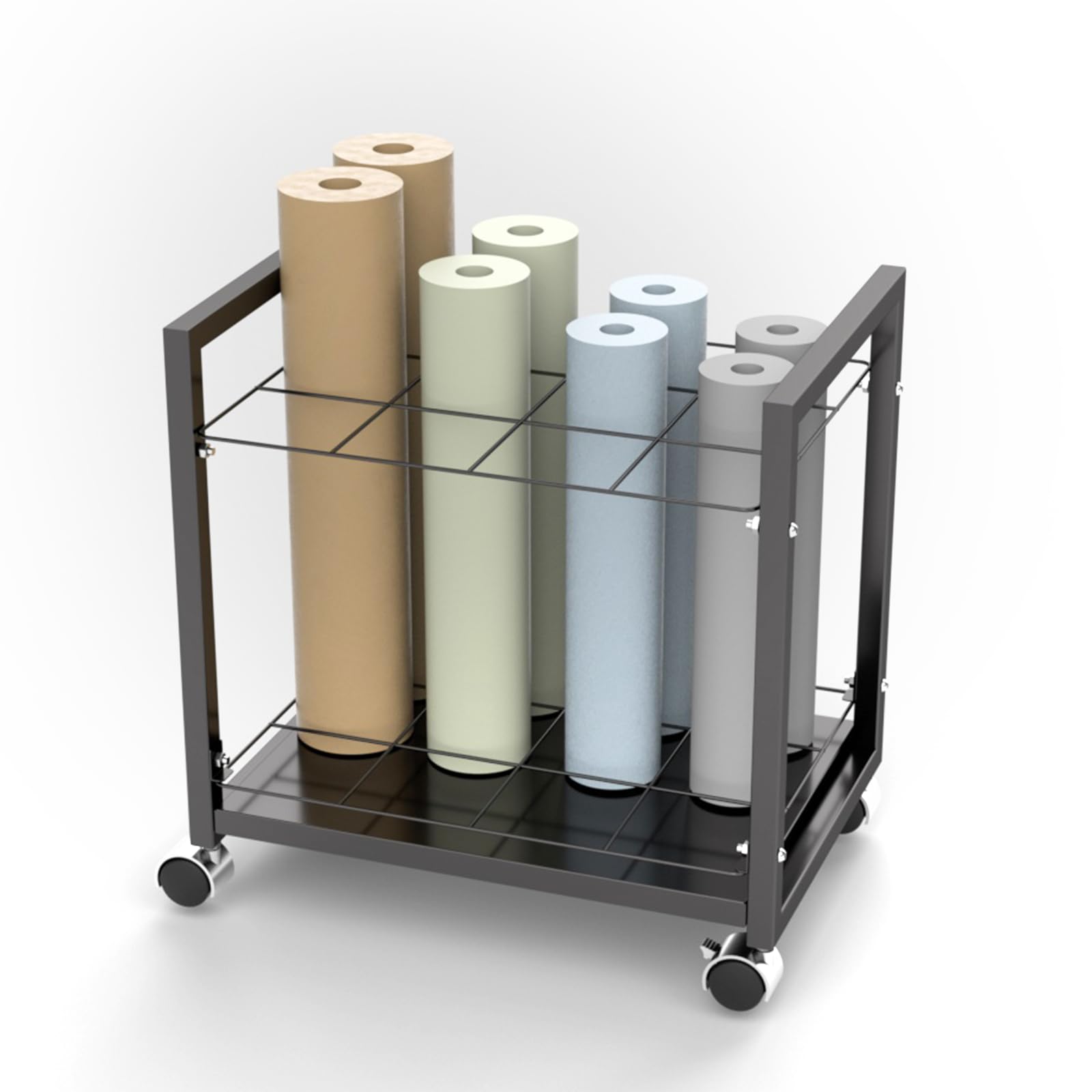 Photo 1 of Blueprint Holder 12 Slots Blueprint Storage for Any Roll of Documents - Vinyl Roll Storage, Construction Paper Organizer, Racks & Displays, Blueprint Storage Racks for Office, Home, Factory
