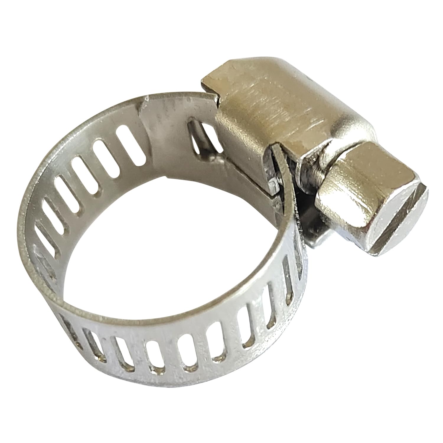 20 Pcs Hose Clamp in 304 Stainless Steel Clip for Soft Pipe with Outer Diameter Range 6-12mm, Clip Width 8mm, Sturdy and Rust Resistant Duct Clamp