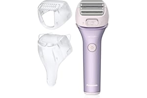 Panasonic Electric Shaver for Women, Cordless 4-Blade Shaver, Bikini Attachment, Pop-Up Trimmer, Wet Dry Operation, Electric Razors for Women - ES-AWL8AV (Purple)