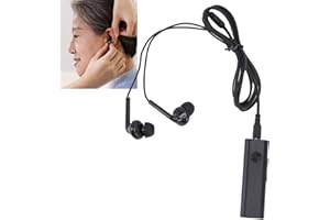 Yunseity Ear Sound Aid Amplification Device, Noise Reduction Adjustable Volume Sound Aid with for Seniors, Integrated USB Typ