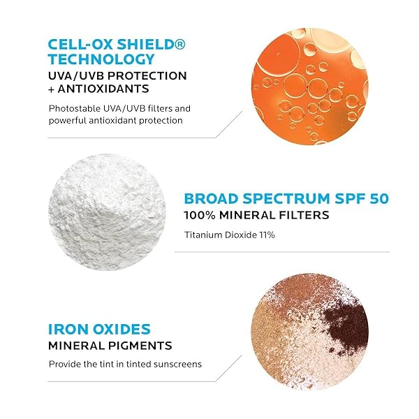 LA ROCHE-POSAY ANTHELIOS TINTED SUNSCREEN SPF 40+, BROAD SPECTRUM SPF + ANTIOXIDANTS, TITANIUM DIOXIDE & ZINC OXIDE SUNSCREEN, 4 FLEXIBLE SHADES WITH NO WHITE CAST, OIL FREE & OXYBENZONE FREE