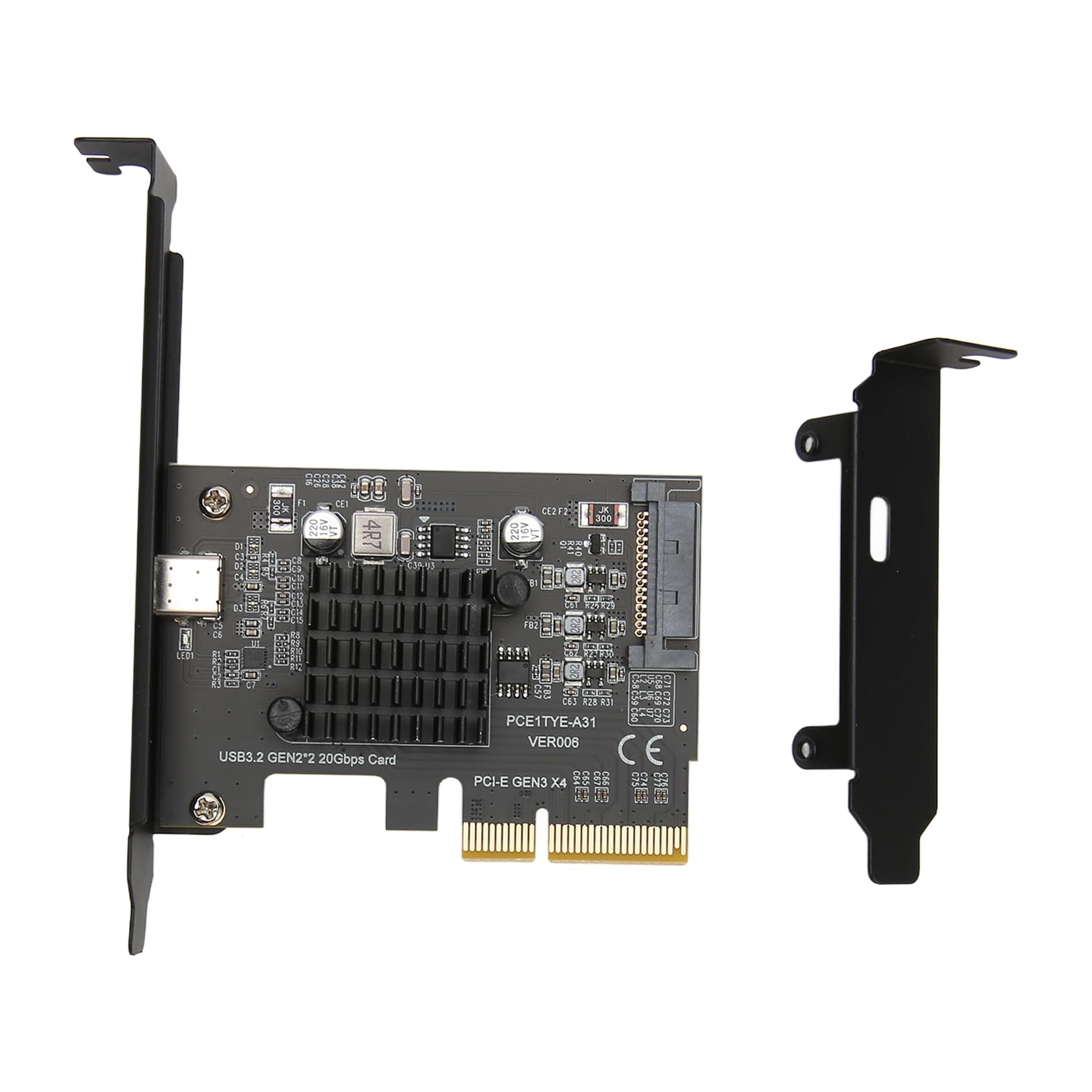 Bewinner PCIe to USB 3.2 Gen 2 Expansion Card, 20Gbps ASM3242, 4X Port, 10/11 (32/64bit) Compatible